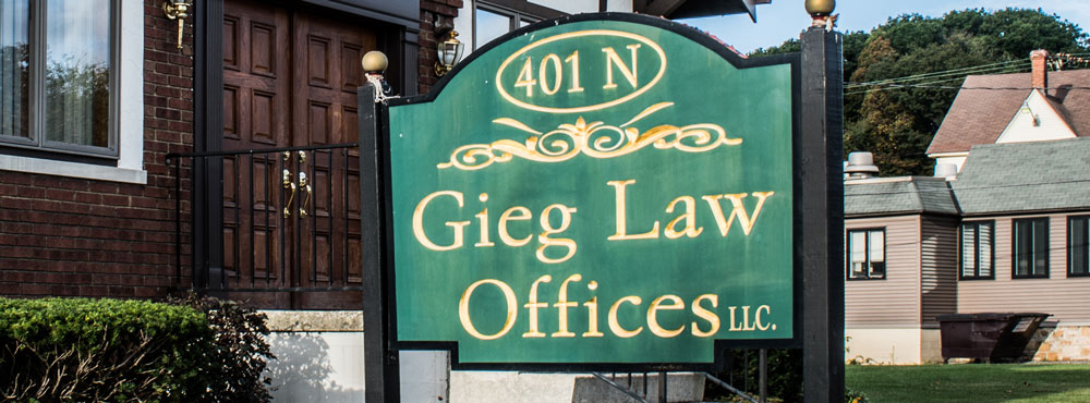 Gieg Law Offices sign